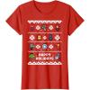 imageMarvel Avengers Christmas Sweater Happy Holidays TShirtRed