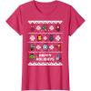 imageMarvel Avengers Christmas Sweater Happy Holidays TShirtRed Heather