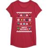 imageMarvel Avengers Christmas Sweater Happy Holidays TShirtRed Heather