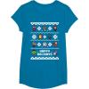 imageMarvel Avengers Christmas Sweater Happy Holidays TShirtSapphire Blue