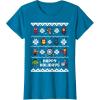 imageMarvel Avengers Christmas Sweater Happy Holidays TShirtSapphire Blue