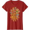 imageMarvel Avengers Gingerbread Cookies Christmas TShirtCranberry Red