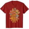 imageMarvel Avengers Gingerbread Cookies Christmas TShirtCranberry Red