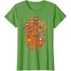 imageMarvel Avengers Gingerbread Cookies Christmas TShirtGrass Green
