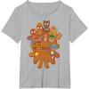 imageMarvel Avengers Gingerbread Cookies Christmas TShirtHeather Grey