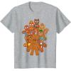 imageMarvel Avengers Gingerbread Cookies Christmas TShirtHeather Grey