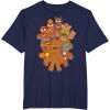 imageMarvel Avengers Gingerbread Cookies Christmas TShirtNavy Blue