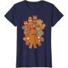 imageMarvel Avengers Gingerbread Cookies Christmas TShirtNavy Blue