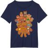 imageMarvel Avengers Gingerbread Cookies Christmas TShirtNavy Blue