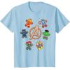 imageMarvel Avengers Holiday Christmas Gingerbread People ampamp Logo TShirtBaby Blue