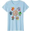 imageMarvel Avengers Holiday Christmas Gingerbread People ampamp Logo TShirtBaby Blue