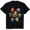 imageMarvel Avengers Holiday Christmas Gingerbread People ampamp Logo TShirtBlack