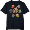 imageMarvel Avengers Holiday Christmas Gingerbread People ampamp Logo TShirtBlack
