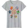 imageMarvel Avengers Holiday Christmas Gingerbread People ampamp Logo TShirtHeather Grey
