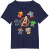 imageMarvel Avengers Holiday Christmas Gingerbread People ampamp Logo TShirtNavy Blue