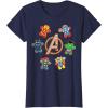 imageMarvel Avengers Holiday Christmas Gingerbread People ampamp Logo TShirtNavy Blue