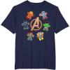 imageMarvel Avengers Holiday Christmas Gingerbread People ampamp Logo TShirtNavy Blue