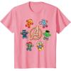 imageMarvel Avengers Holiday Christmas Gingerbread People ampamp Logo TShirtPink