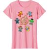 imageMarvel Avengers Holiday Christmas Gingerbread People ampamp Logo TShirtPink