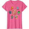 imageMarvel Avengers Holiday Christmas Gingerbread People ampamp Logo TShirtPink Heather