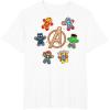 imageMarvel Avengers Holiday Christmas Gingerbread People ampamp Logo TShirtWhite