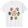 imageMarvel Avengers Holiday Christmas Gingerbread People ampamp Logo TShirtWhite