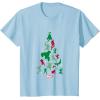 imageMarvel Avengers and Guardians of the Galaxy Christmas Tree Short Sleeve TShirtBaby Blue