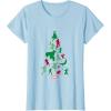 imageMarvel Avengers and Guardians of the Galaxy Christmas Tree Short Sleeve TShirtBaby Blue