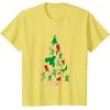 imageMarvel Avengers and Guardians of the Galaxy Christmas Tree Short Sleeve TShirtLemon Yellow