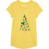 imageMarvel Avengers and Guardians of the Galaxy Christmas Tree Short Sleeve TShirtLemon Yellow