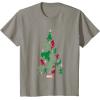 imageMarvel Avengers and Guardians of the Galaxy Christmas Tree Short Sleeve TShirtSlate Grey