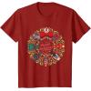 imageMarvel Christmas Avengers Nutcrackers Wreath Heroic Holidays TShirtCranberry Red