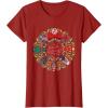 imageMarvel Christmas Avengers Nutcrackers Wreath Heroic Holidays TShirtCranberry Red