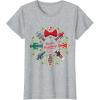imageMarvel Christmas Avengers Nutcrackers Wreath Heroic Holidays TShirtHeather Grey