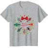 imageMarvel Christmas Avengers Nutcrackers Wreath Heroic Holidays TShirtHeather Grey