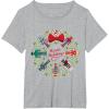 imageMarvel Christmas Avengers Nutcrackers Wreath Heroic Holidays TShirtHeather Grey