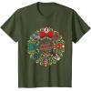 imageMarvel Christmas Avengers Nutcrackers Wreath Heroic Holidays TShirtOlive Green