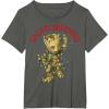 imageMarvel Christmas Groot Galaxy Greetings Short Sleeve TShirtAsphalt Grey