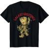 imageMarvel Christmas Groot Galaxy Greetings Short Sleeve TShirtBlack