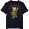 imageMarvel Christmas Groot Galaxy Greetings Short Sleeve TShirtBlack