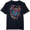 imageMarvel Christmas SpiderMan Jingle All The Way Action Pose TShirtBlack