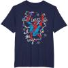 imageMarvel Christmas SpiderMan Jingle All The Way Action Pose TShirtNavy Blue