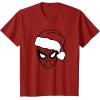 imageMarvel Christmas SpiderMan Santa Big Face TShirtCranberry Red