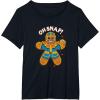 imageMarvel Christmas Thanos Gingerbread Oh Snap TShirtBlack