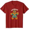 imageMarvel Christmas Thanos Gingerbread Oh Snap TShirtCranberry Red