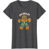 imageMarvel Christmas Thanos Gingerbread Oh Snap TShirtDark Heather Grey