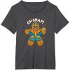 imageMarvel Christmas Thanos Gingerbread Oh Snap TShirtDark Heather Grey