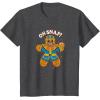 imageMarvel Christmas Thanos Gingerbread Oh Snap TShirtDark Heather Grey