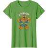 imageMarvel Christmas Thanos Gingerbread Oh Snap TShirtGrass Green