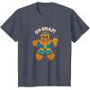 imageMarvel Christmas Thanos Gingerbread Oh Snap TShirtHeather Blue